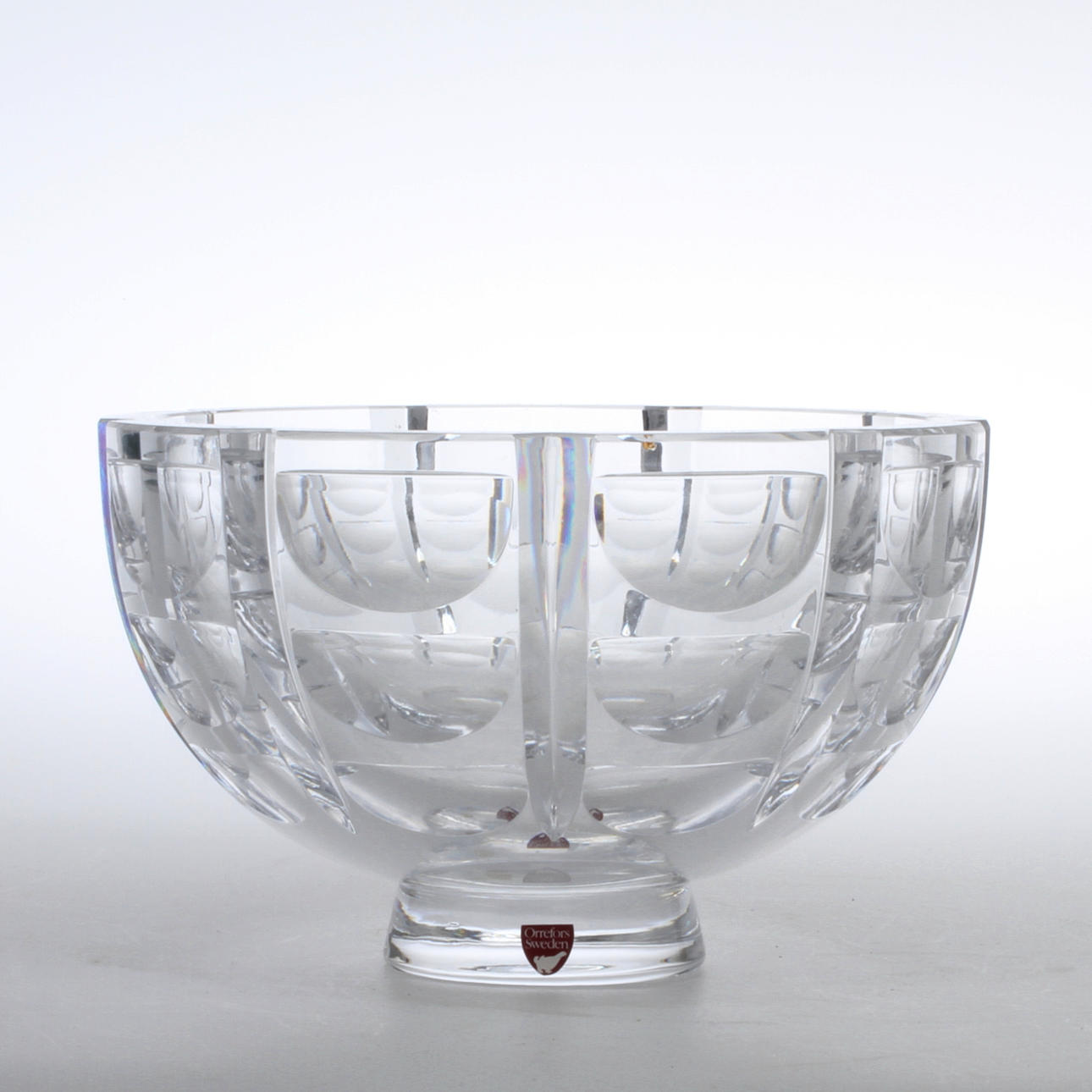 SKÅL, glas, "Tusen fönster" Simon Gate Orrefors, signerad.