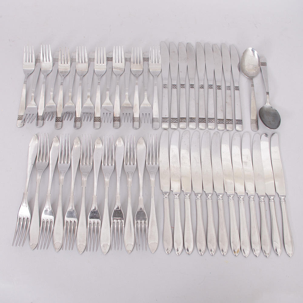 BESTICK, 2 modeller, rostfritt.