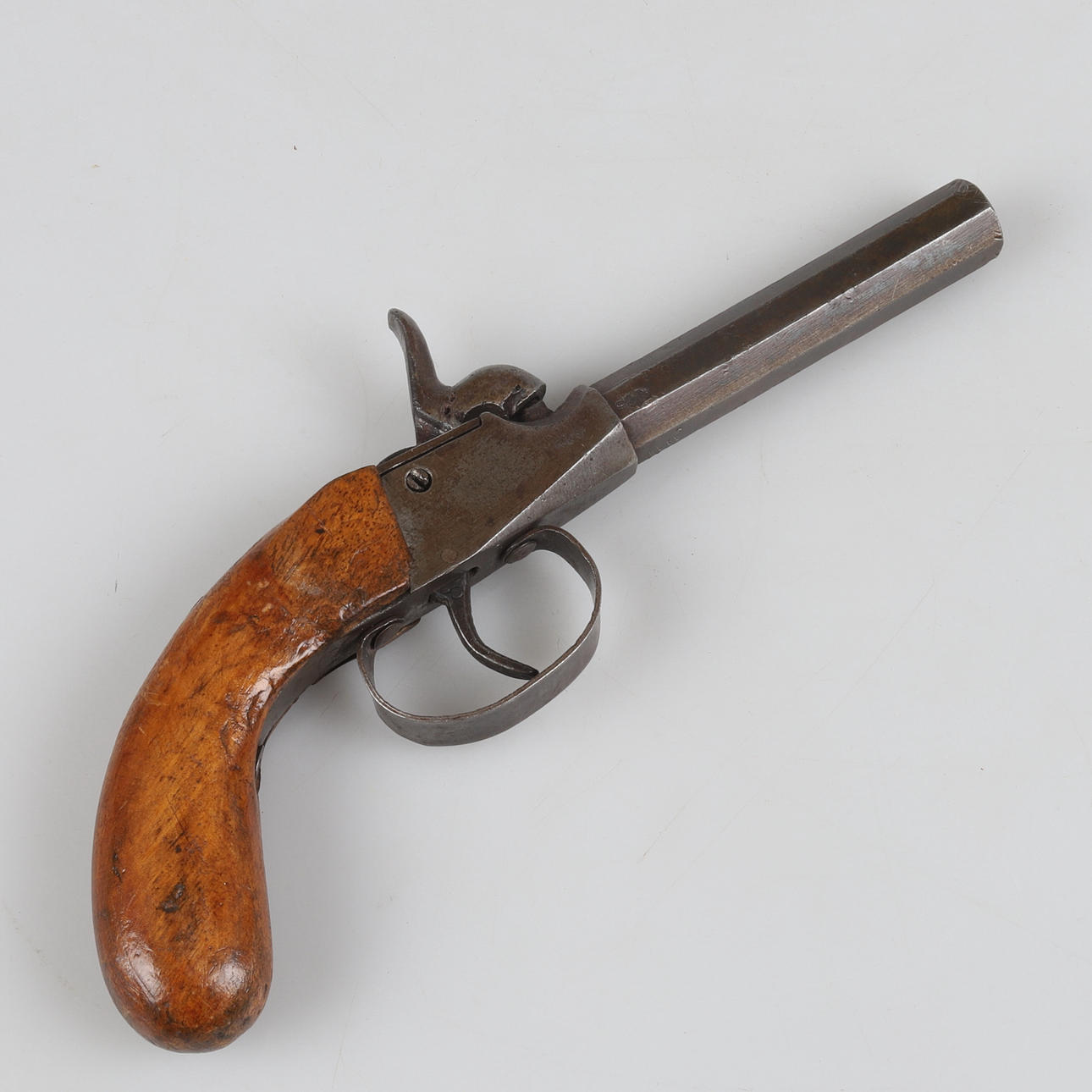 POCKET PISTOL/HAMMER PISTOL, 19th century.