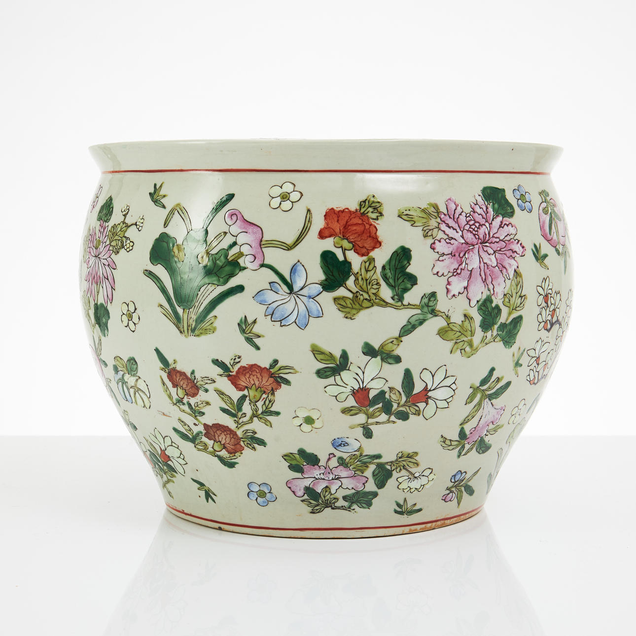 FISH POOL, porcelain, China, 2000s.