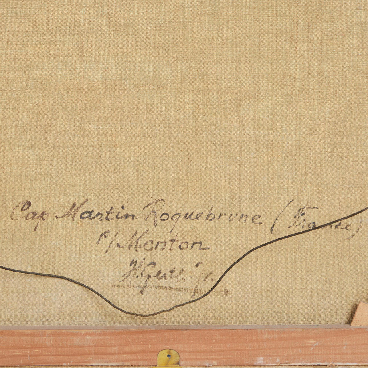HELMUT GERTH. Målning, 'Cap Martin', Frankrike. Konst - Måleri - Auctionet