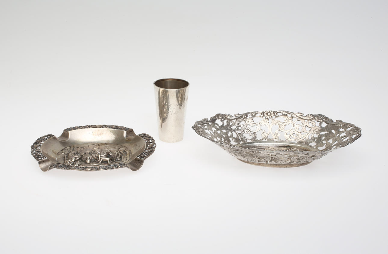 SILVERFÖREMÅL, 3 st.