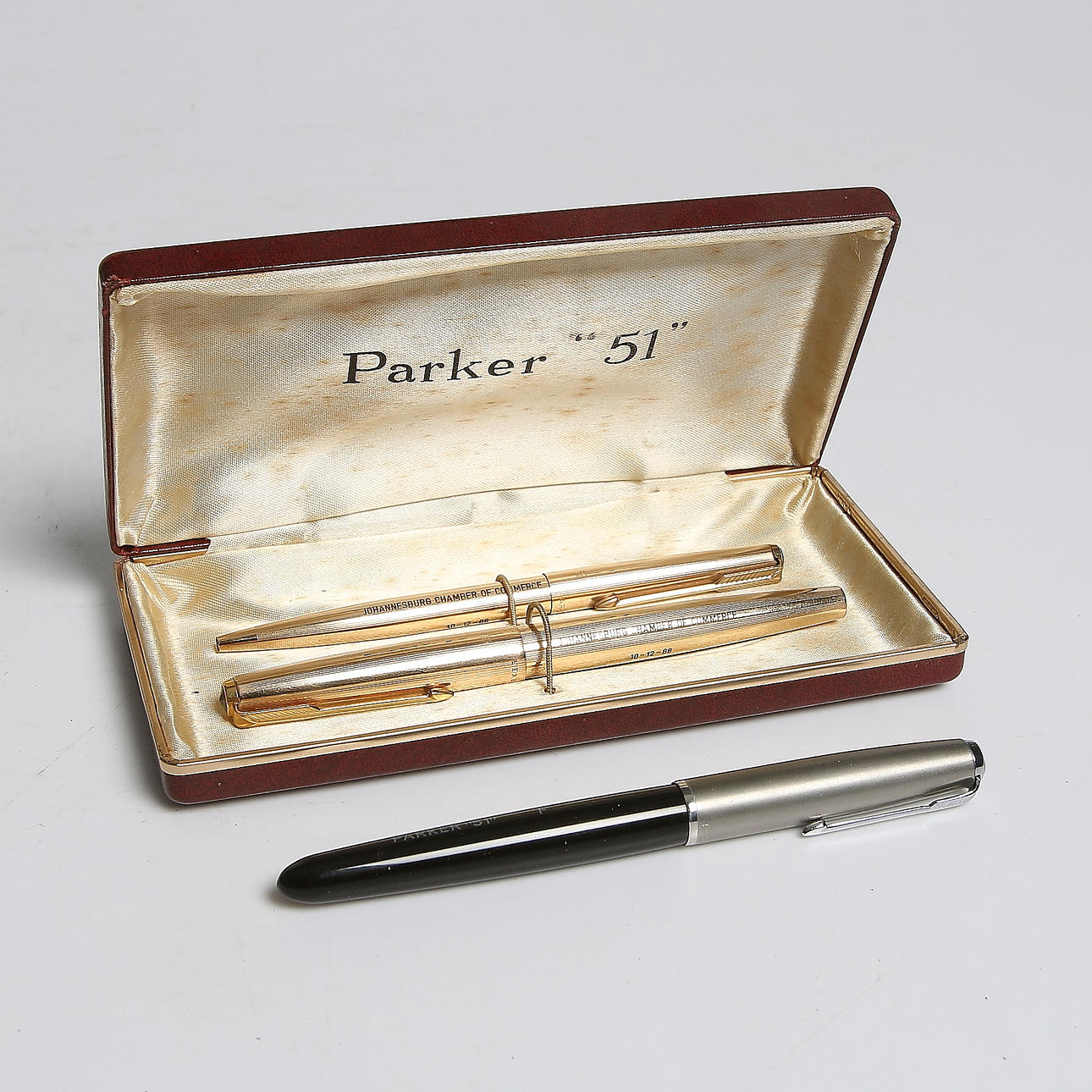 RESERVOARPENNOR, 2 st, KULSPETSPENNA, Parker 51. England.