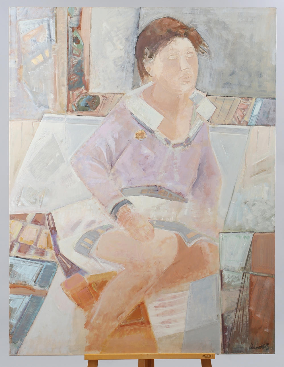 BRUNO MERBITZ, PROF. (1918 BERLIN 1997). Sittande kvinna, 60-tal.