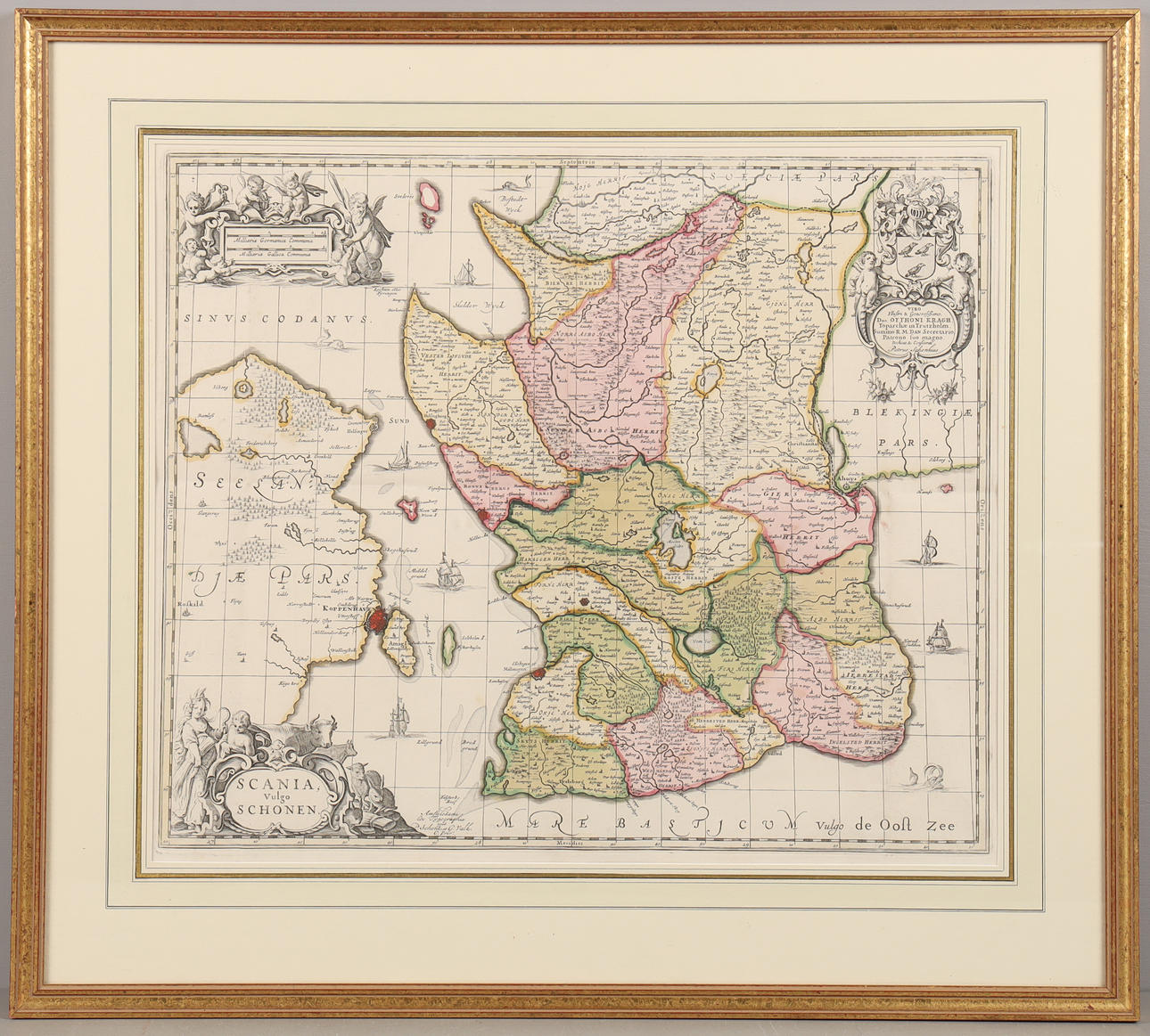 MAP, Scania, Vulgo Schonen, 17/19th century.