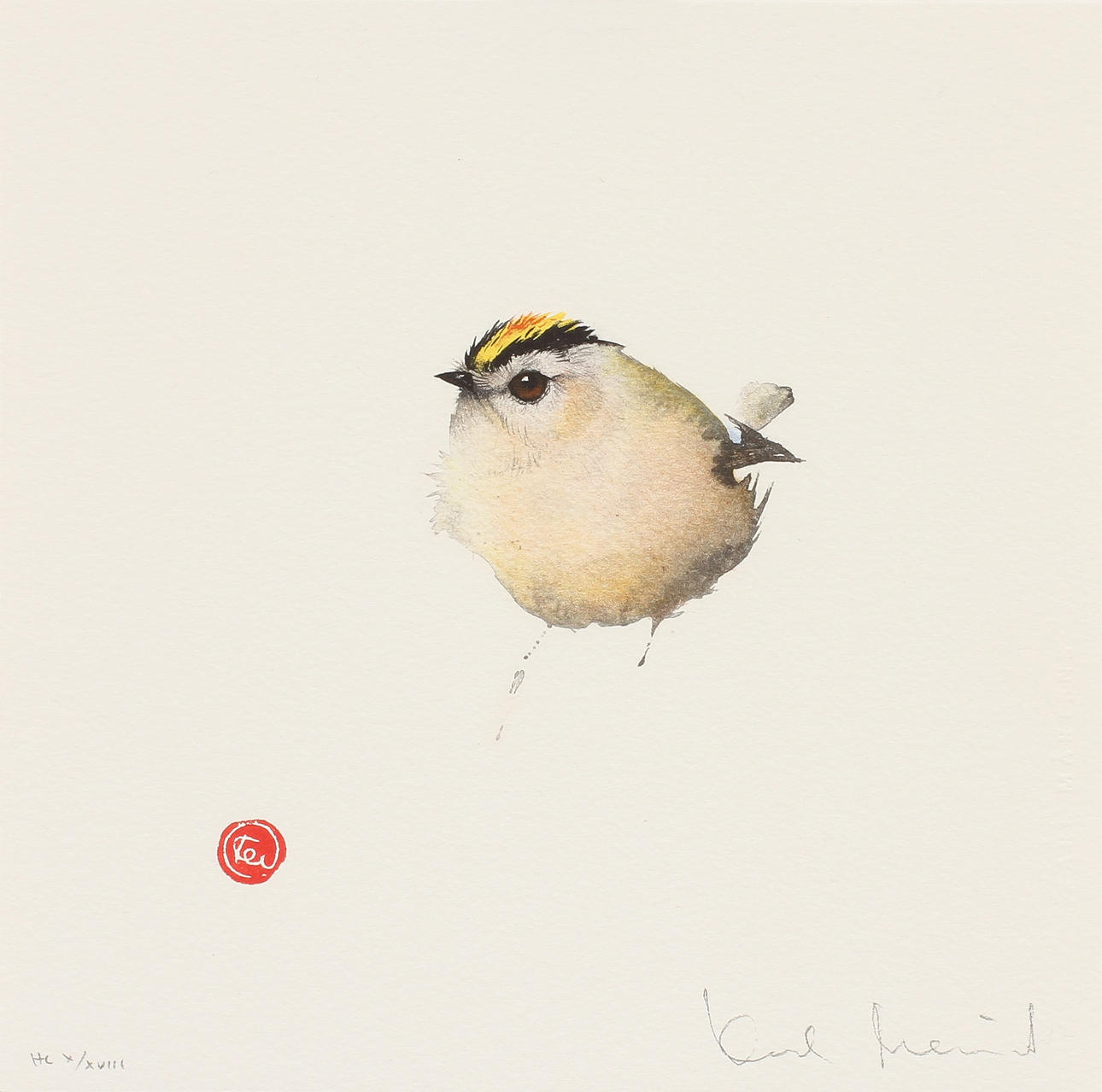 KARL MÅRTENS. Färglitografi. Signerad och numrerad HC X/XVIII.