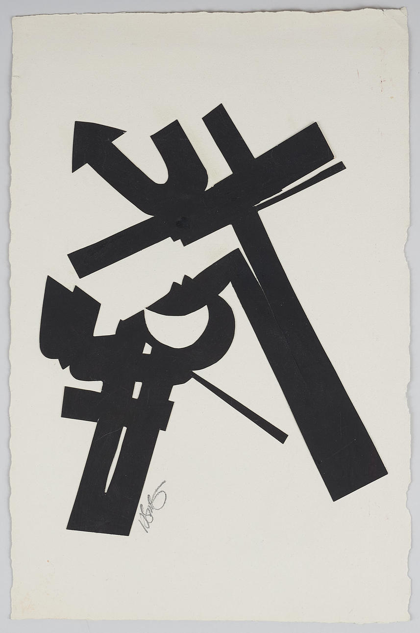 HOWARD SMITH. KOMPOSITION, signerad, collage.