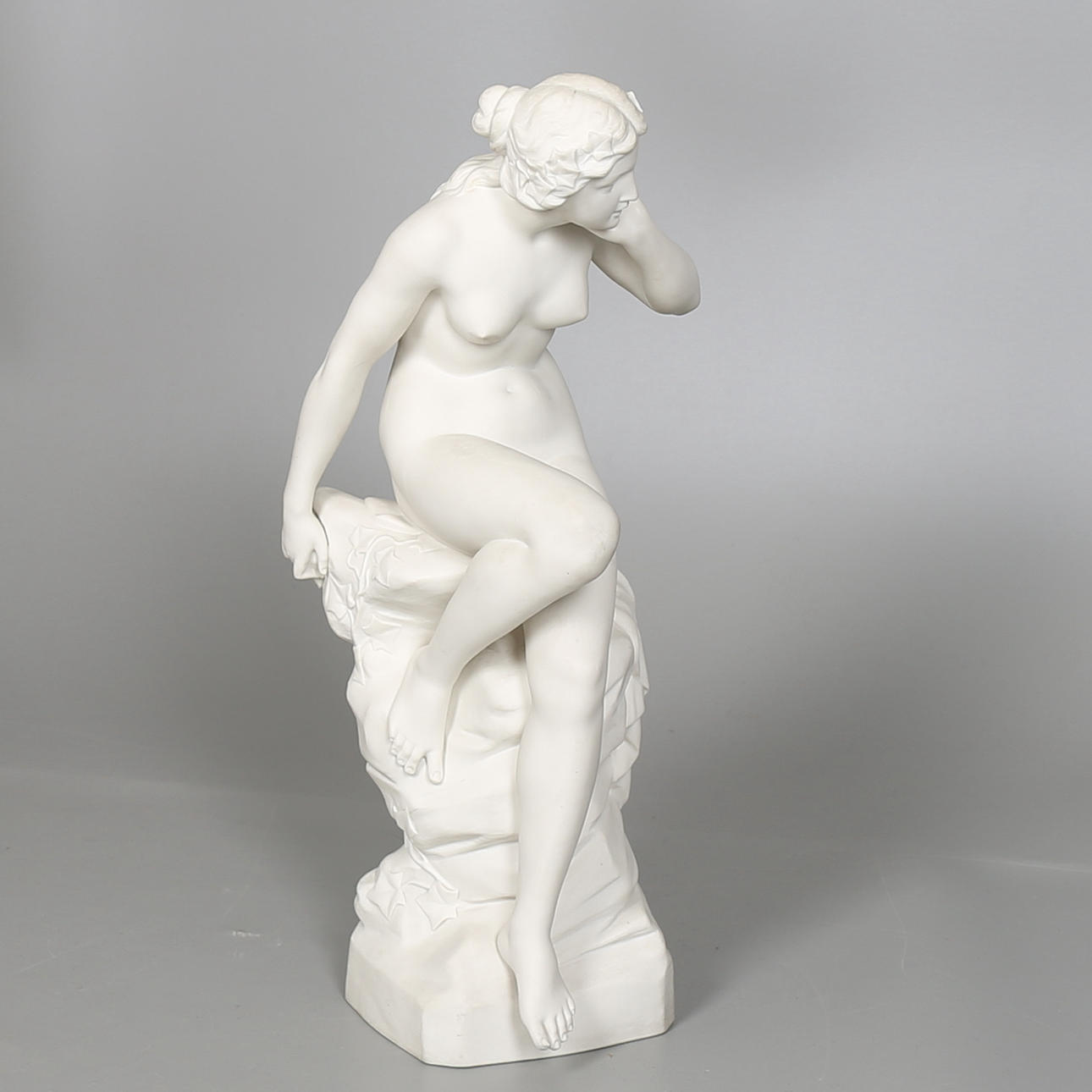 SKULPTUR, "Eko" parian, Gustafsberg 1903, Märkt Cop G E 1902, Gustafsberg 03.