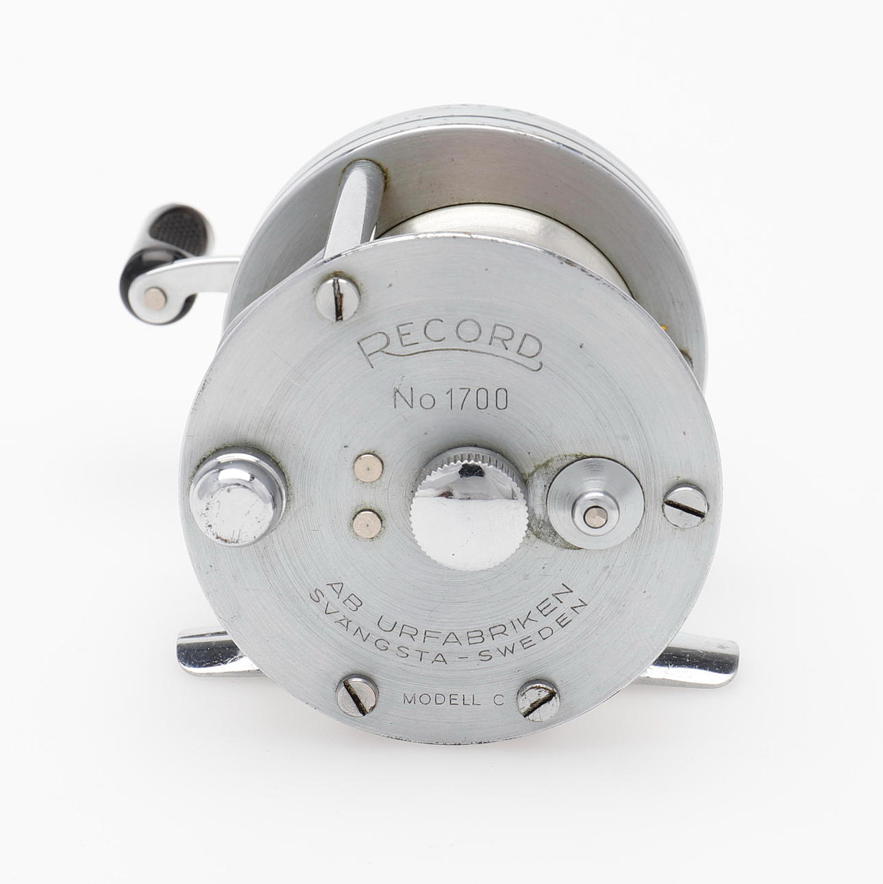 AbuGarcia - アブリール ABU RECORD 1700 MODELL C FISKERULLE ABU RECORD 1700 MODELL C, TROLIGEN OMKRING 1950