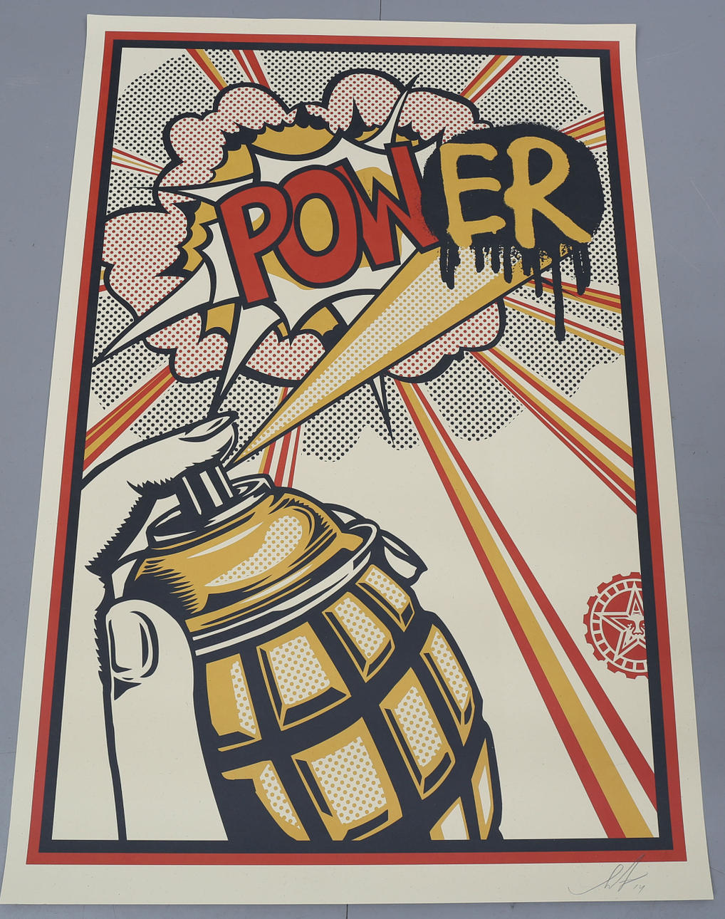 SHEPARD FAIREY. Färg offset, signerad.