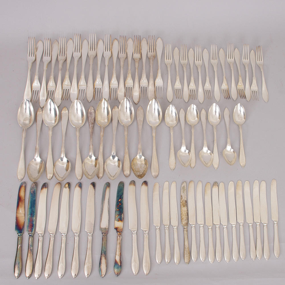 BESTICKUPPSÄTTNING, "Svensk spets", nysilver.