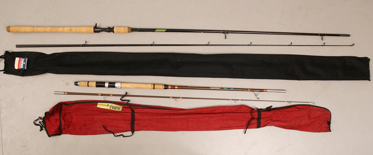 FISHING RODS 2 pieces, Abu Suecia duet, 7`Zoom 1, 2-15 gr and