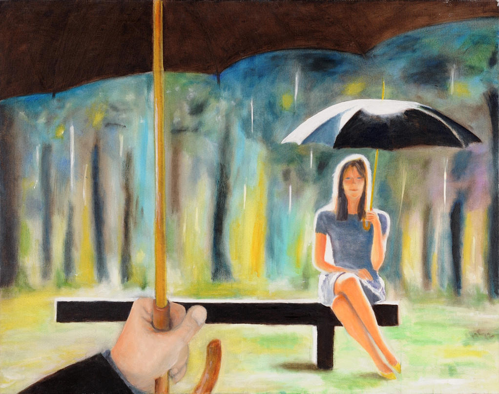 RAMINSKI, MAREK. förväntningar olja/duk. A tergo på duk: Olja på duk., 95 x 115 cm, 2012, Marek Raninski, om wagi shwari num.