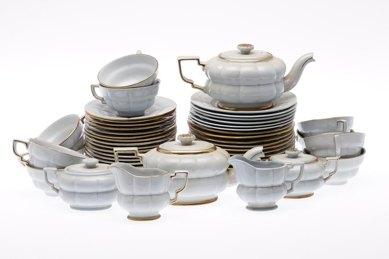 SERVISDELAR, 53 delar, "Grand", Arthur Percy, Upsala Ekeby/Gefle, 1960-tal.