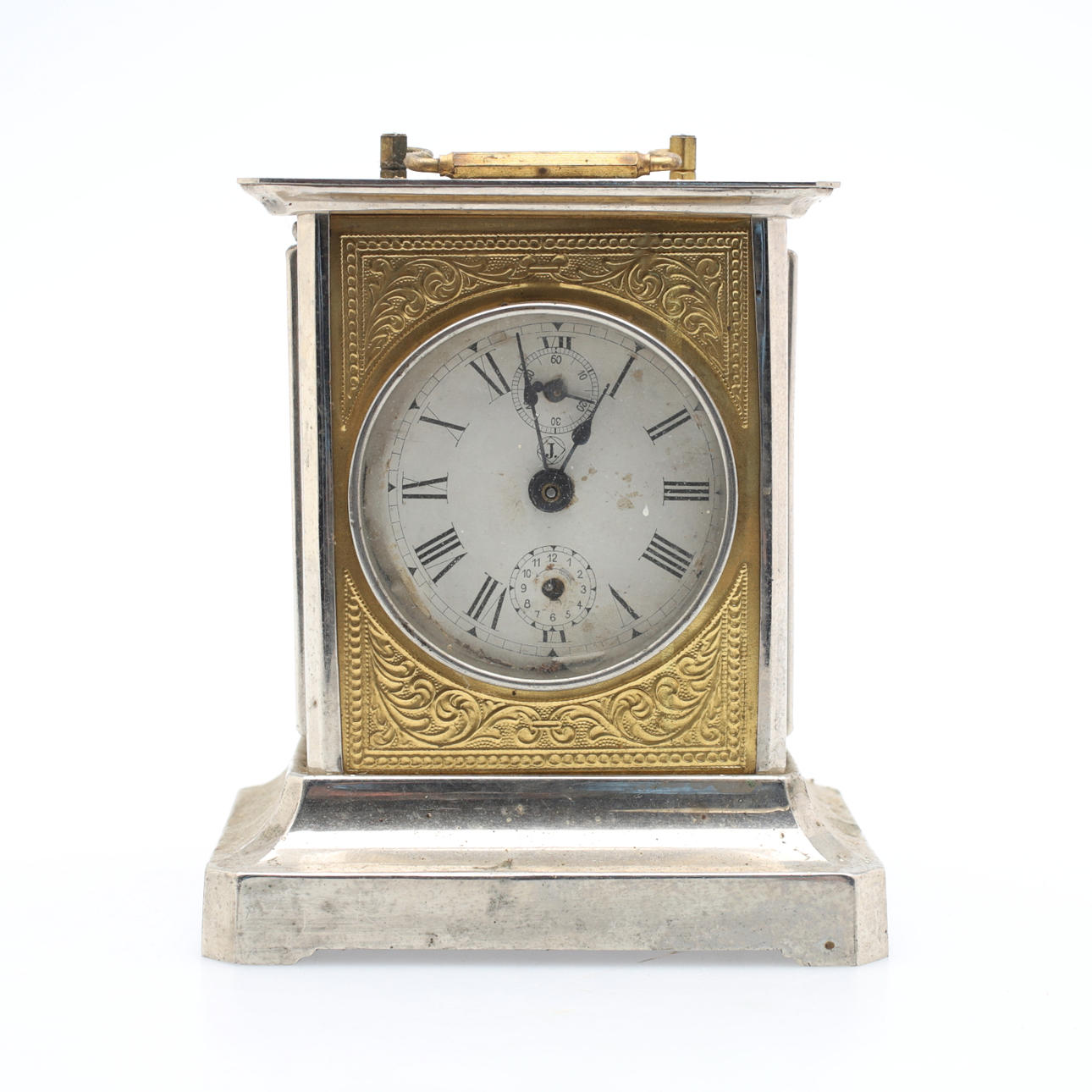 TABLE CLOCK, metal/brass, Junghans, Germany, 1900s.