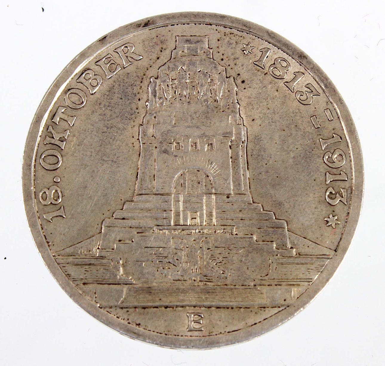 3 MARK BATTLE OF THE NATIONS 1913 E.