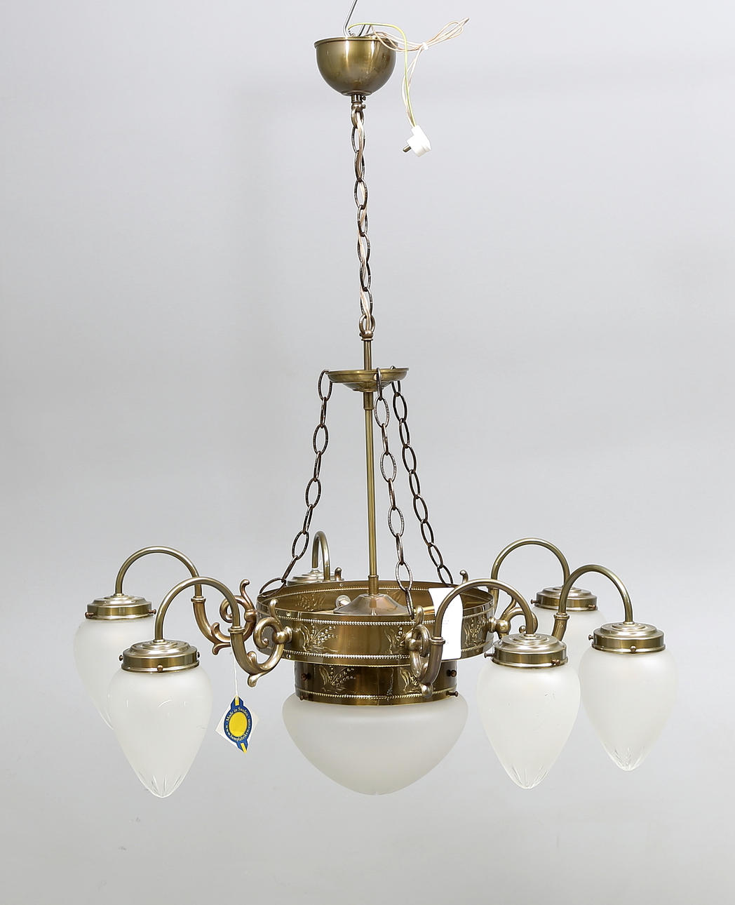 TAKLAMPA, Karlskrona lampfabrik, 1900/2000-tal, total höjd ca. 100 cm.