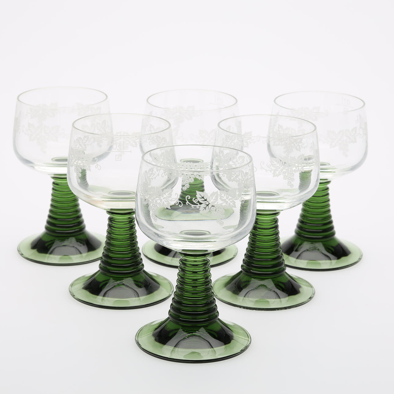 REMMARE, glas, 6 stycken, 1900-tal.