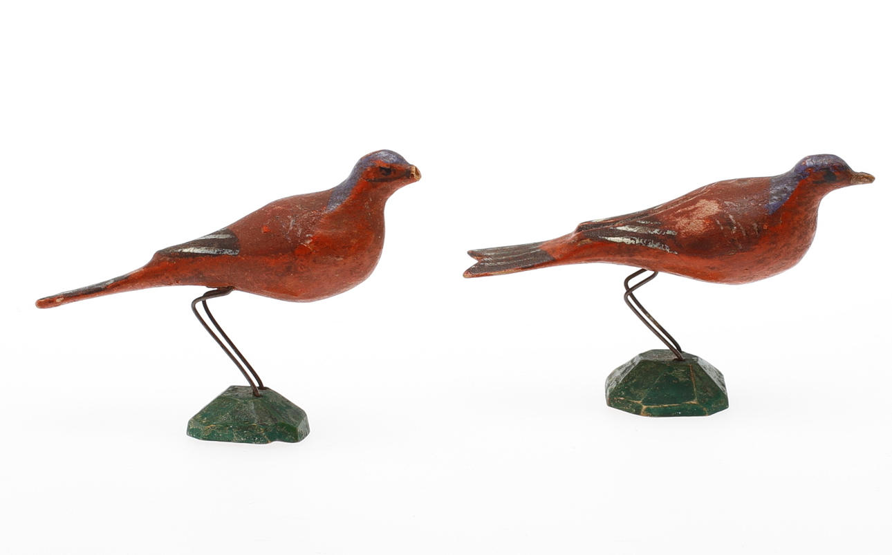 FIGURER, 2 st, trä, 1800/1900-tal.