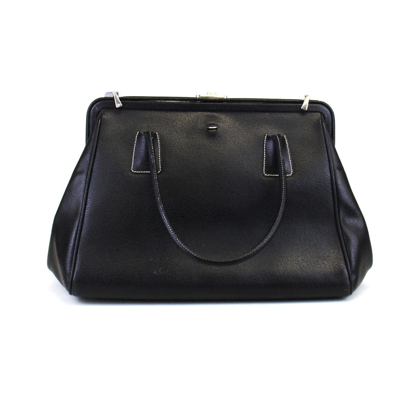 VINTAGE PRADA LÄDER HANDVÄSKA.