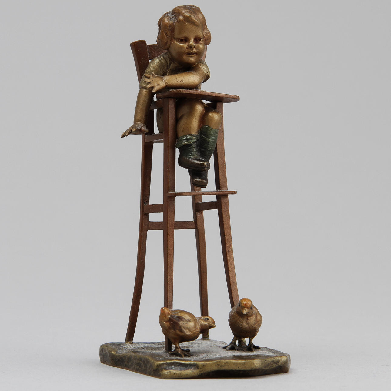 MINIATYR, brons, troligen Österrike, tidigt 1900-tal.