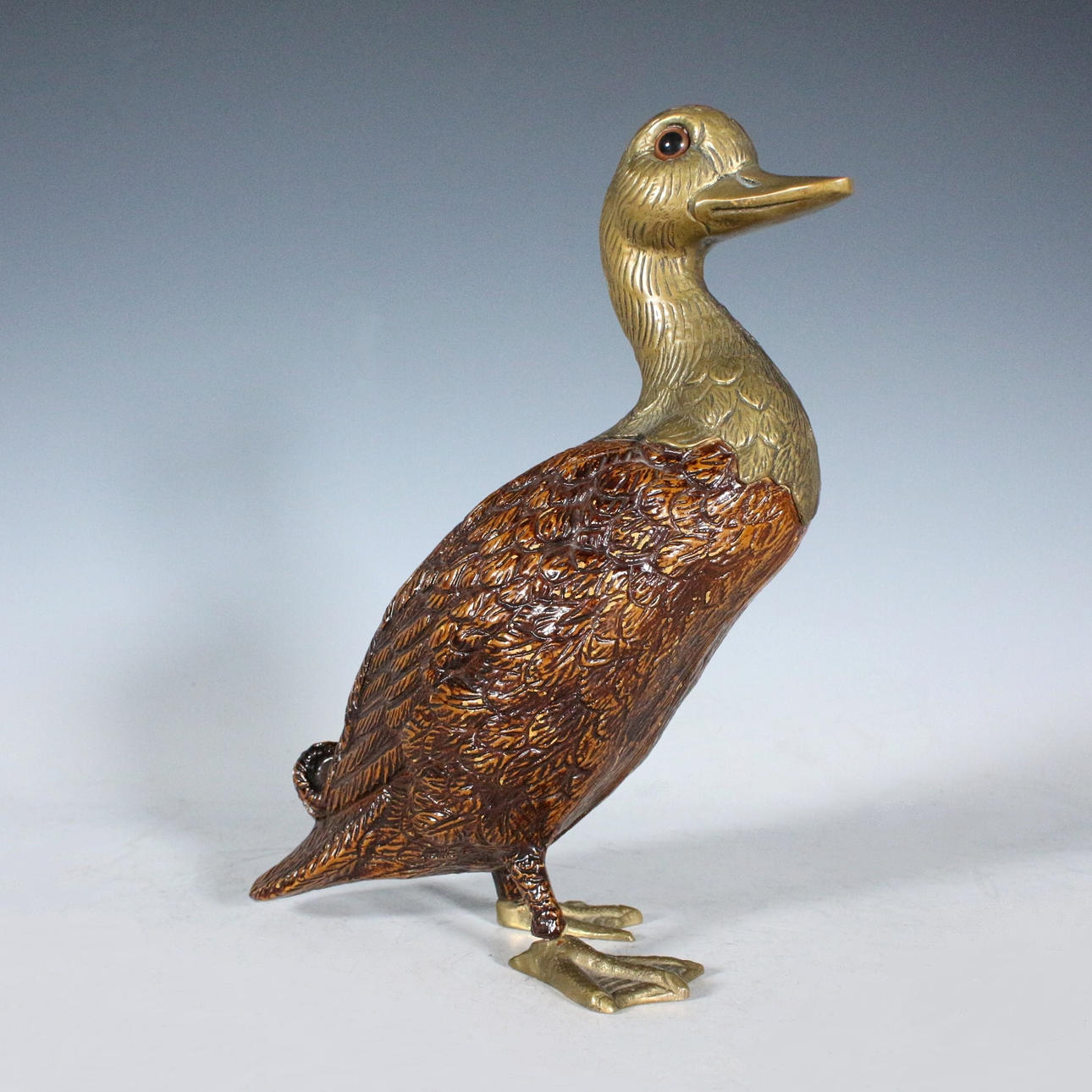 MALEVOLTI, Italy. 'Duck', sculpture. Art - Sculptures & Bronzes