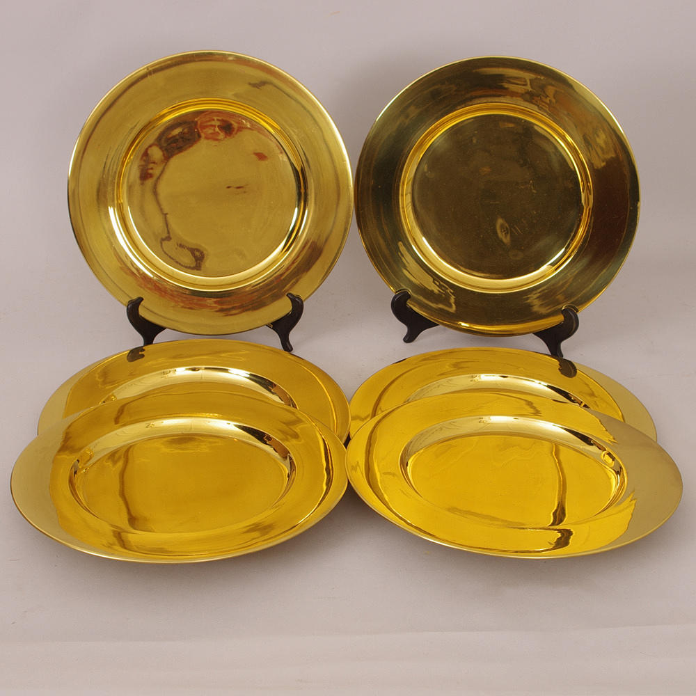 KUVERTTALLRIKAR, 6 stycken, mässing.