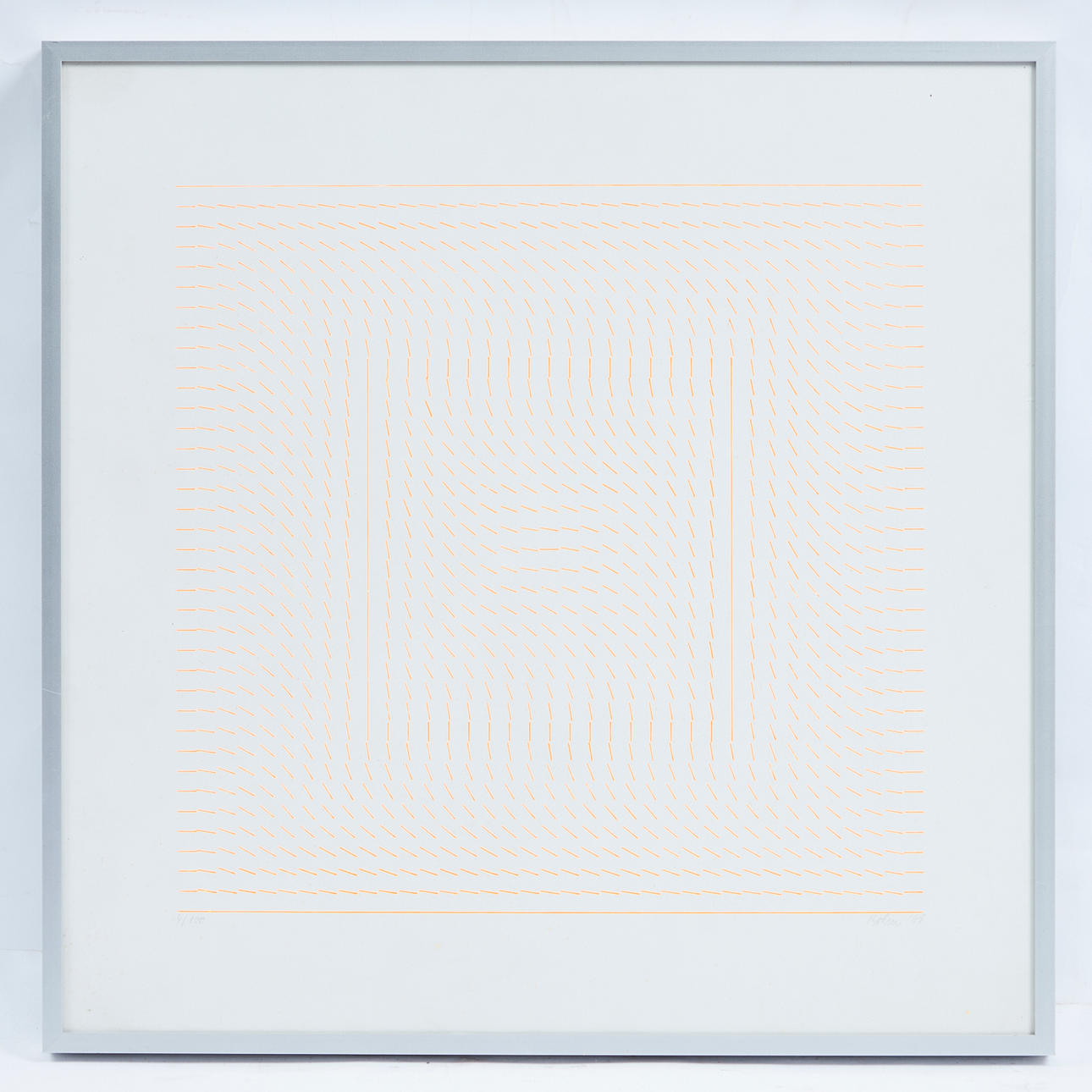 HARTMUT BÖHM. Druckgrafik, Ohne Titel, 1968.