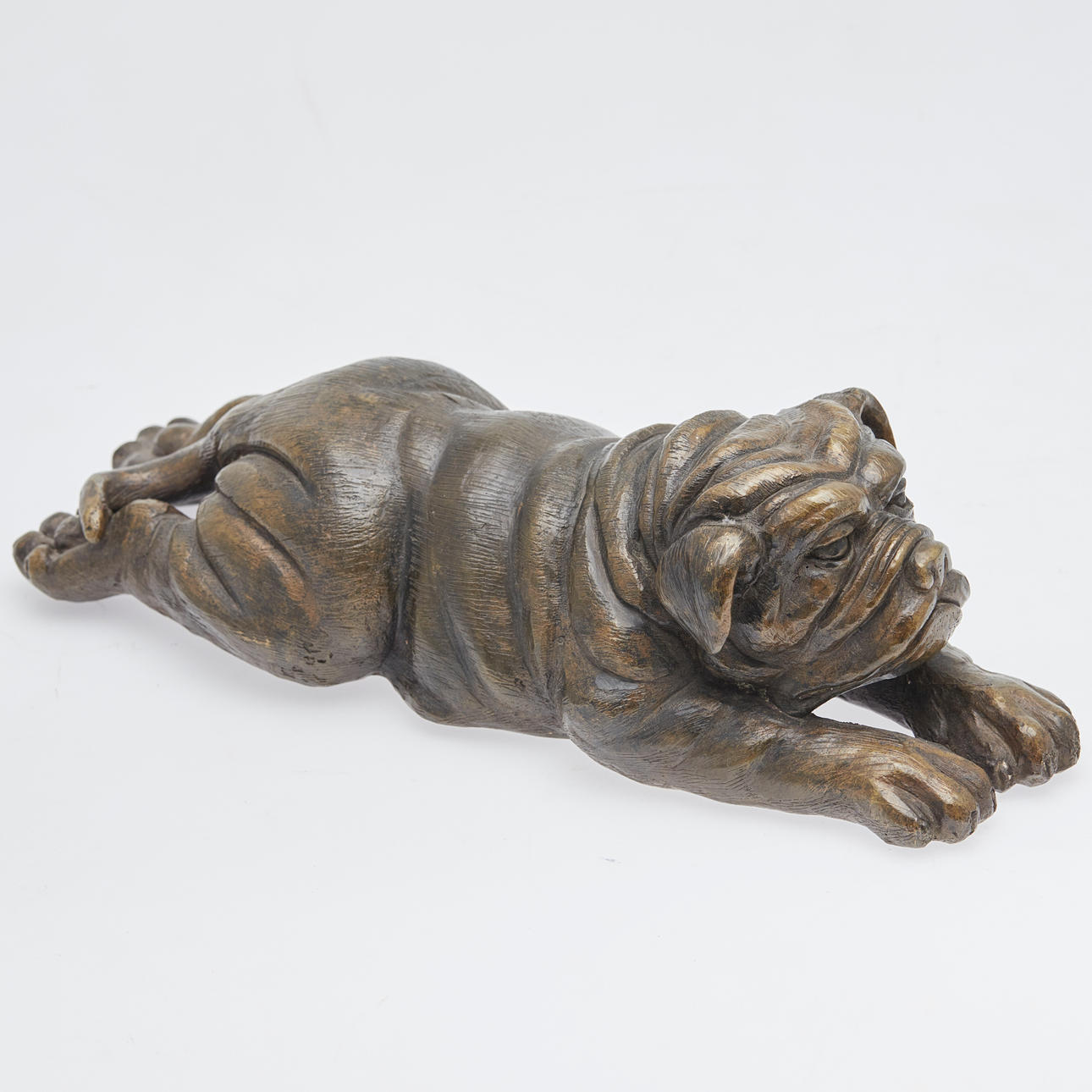 Skulptur/figur, Bulldog.