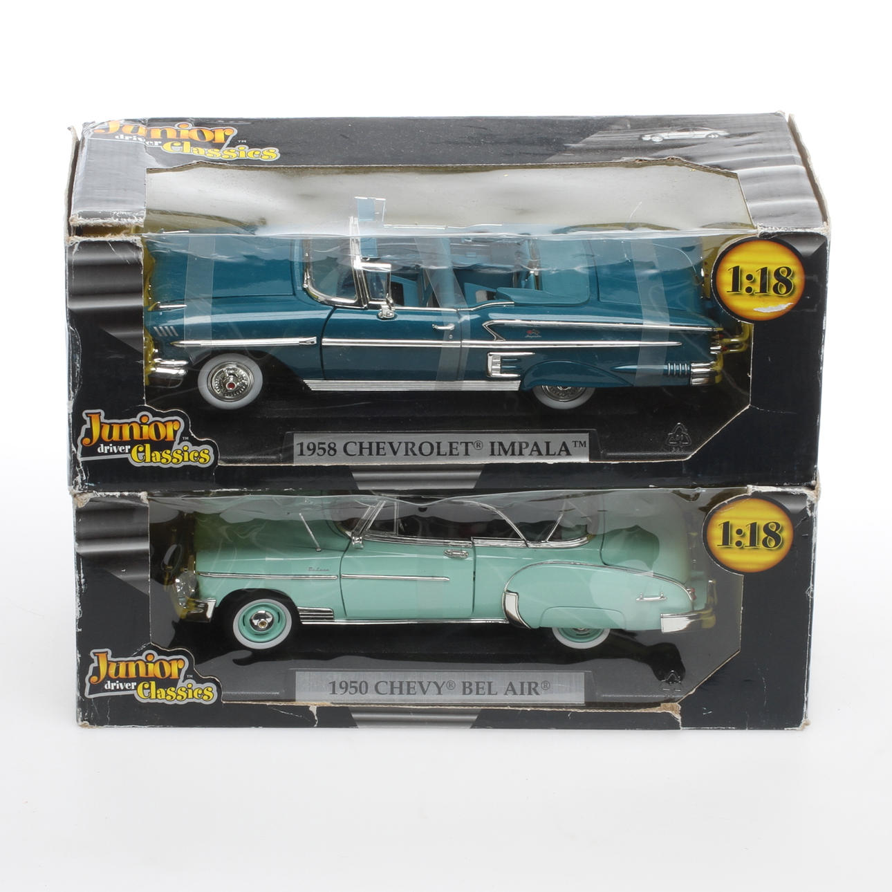 BILAR 2 st, Junior driver classics "Chevy Bel Air" samt "Chevrolet Impala".