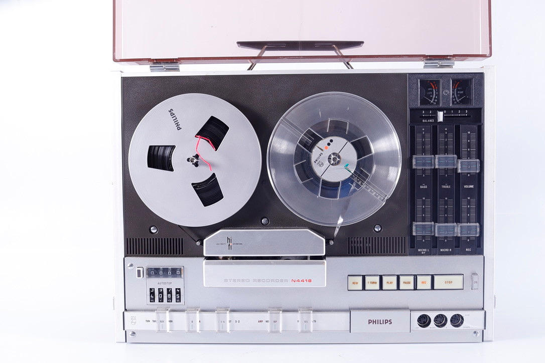 ROLLER TAPE PLAYER, PHILIPS.