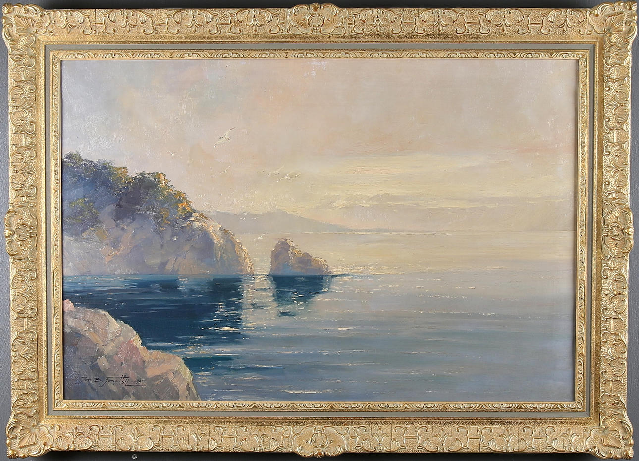 JAN B POSBISIL. Olja på duk, signerad och daterad 1947.