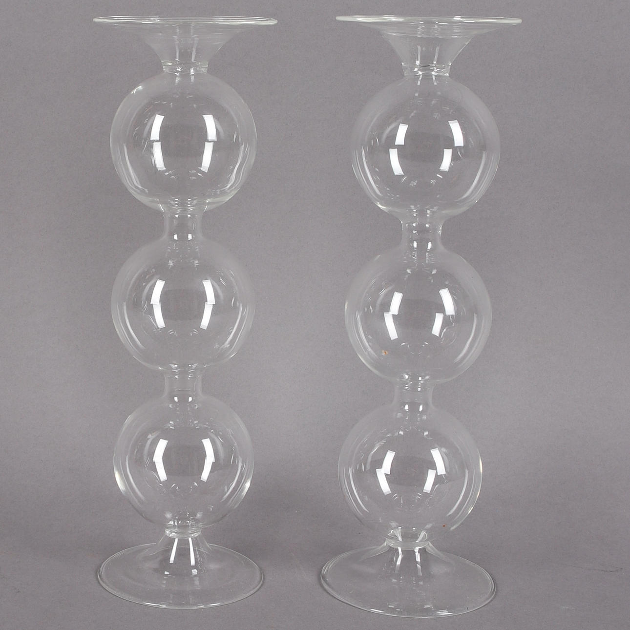 VASER, ett par, bubbelvas, glas.