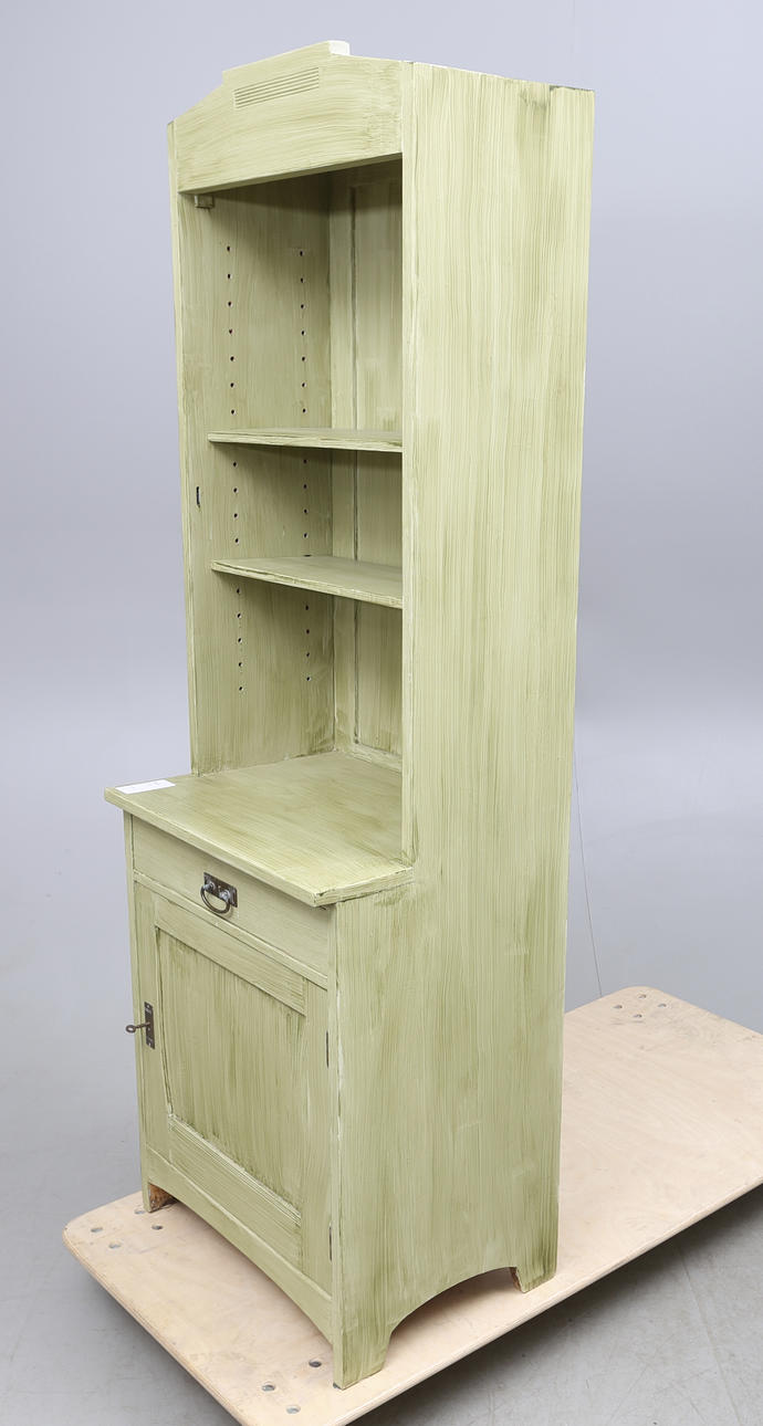 BOKHYLLA MED SKÅP, jugend, 1920-tal.