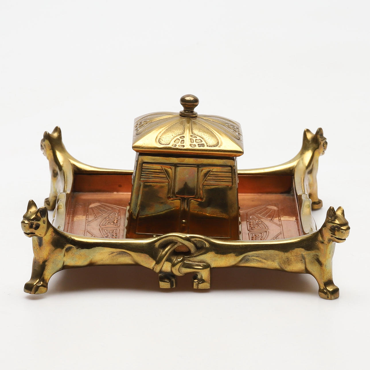 BLÄCKHORN, mässing/koppar, jugend, 1900-tal.