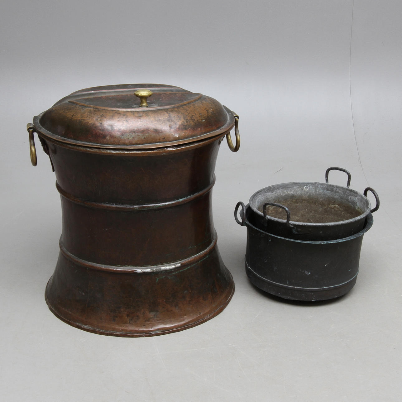 VATTENTUNNA samt KÄRL, 3 delar, 1800/1900-tal.