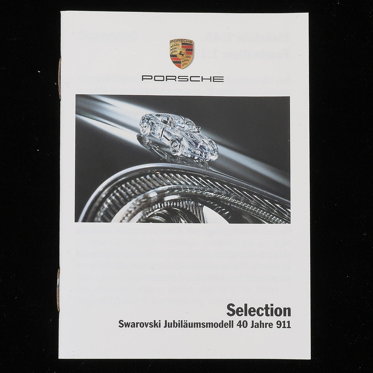 SWAROVSKI: PORSCHE - 40 JAHRE 911. Glass - Other - Auctionet