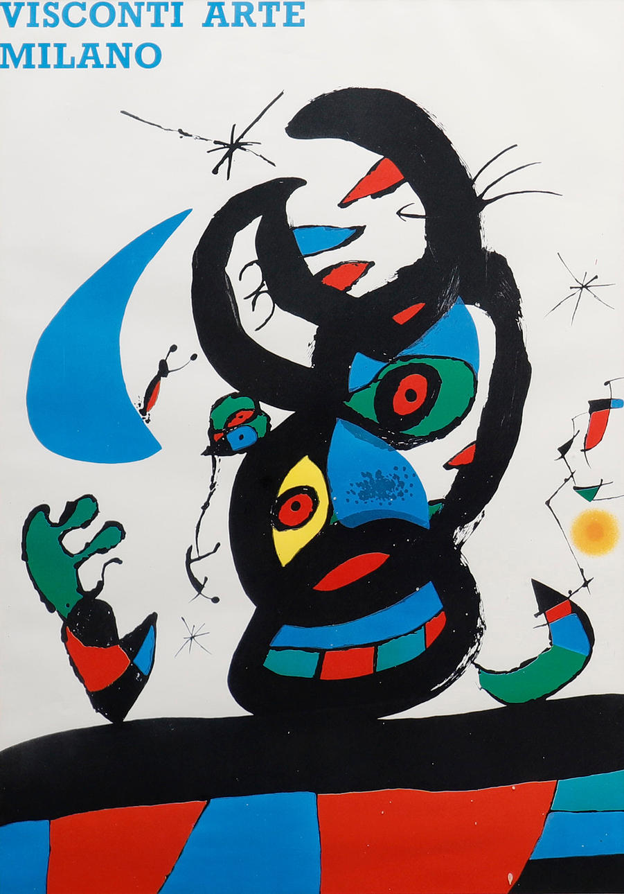 JOAN MIRÓ. VISCONTI ARTE MILANO, PLAKAT.