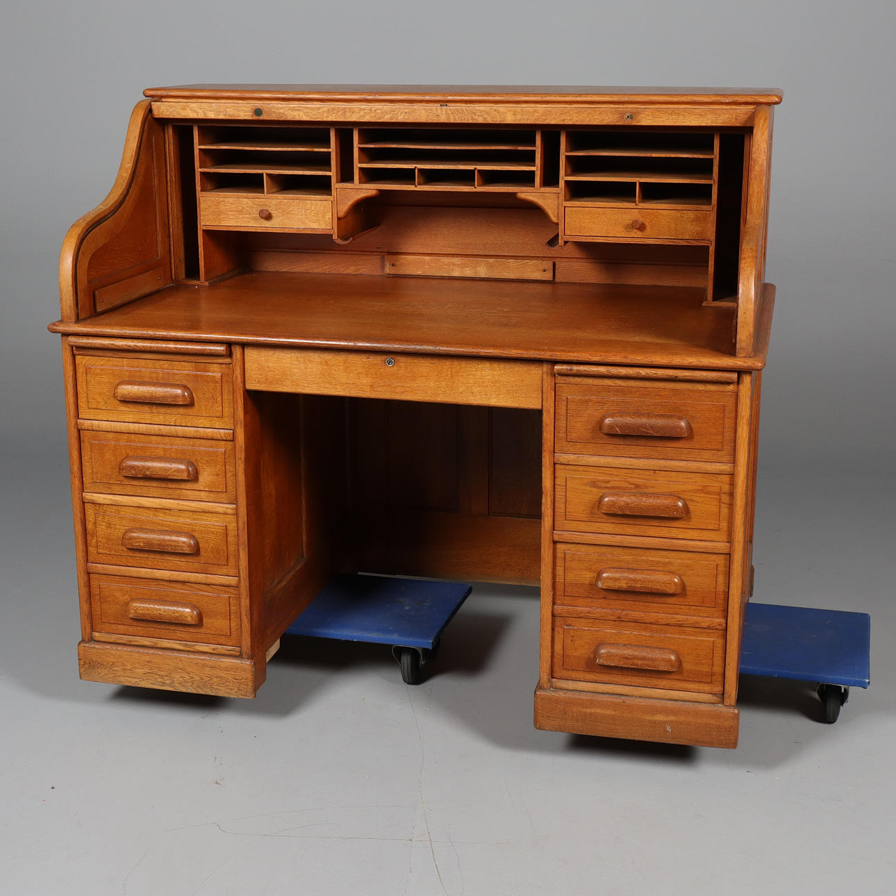 SKRIVBORD, med jalusi, ek.