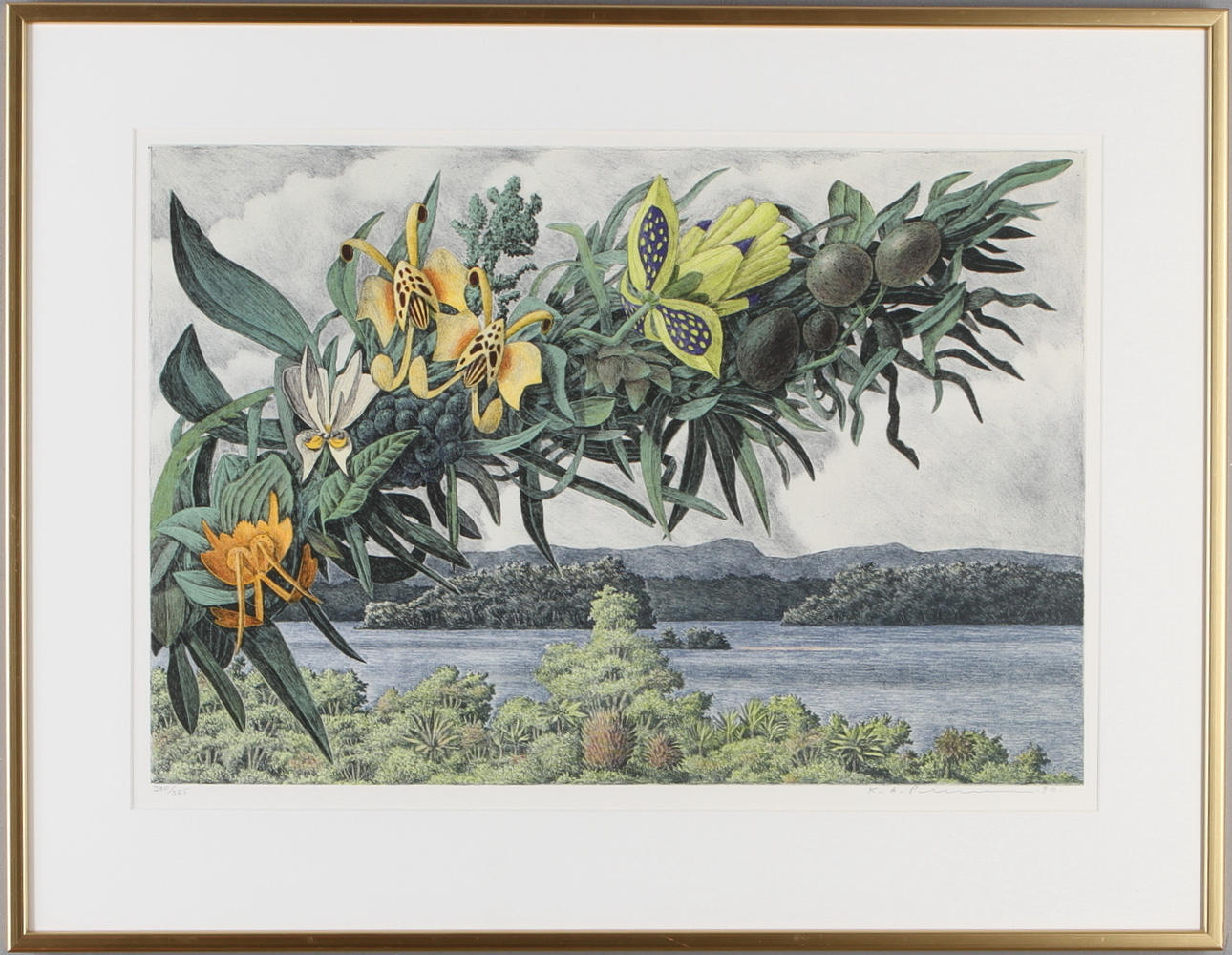 KARL AXEL PEHRSON. litografi, signerad, daterad -90, numrerad 280/385.