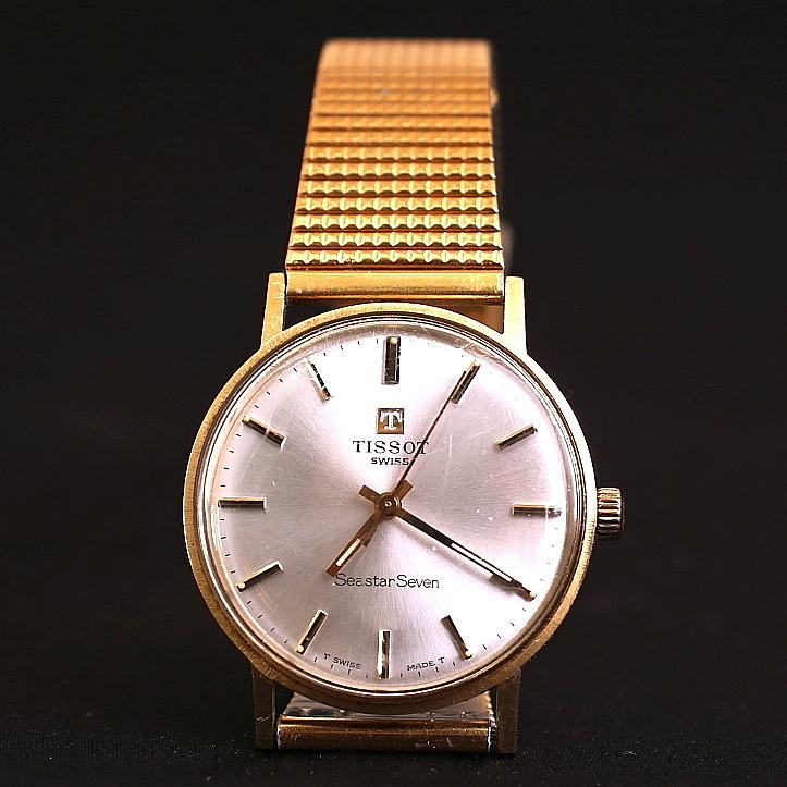 ARMBANDSUR, Tissot, Seastar Seven, boett 18 K guld.