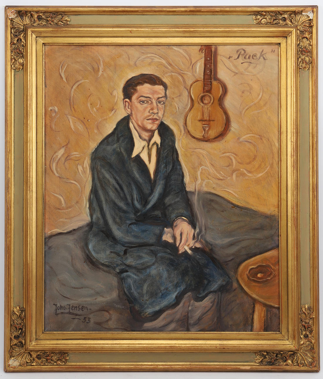 JOHS JENSEN (1900-TAL). Male portrait 