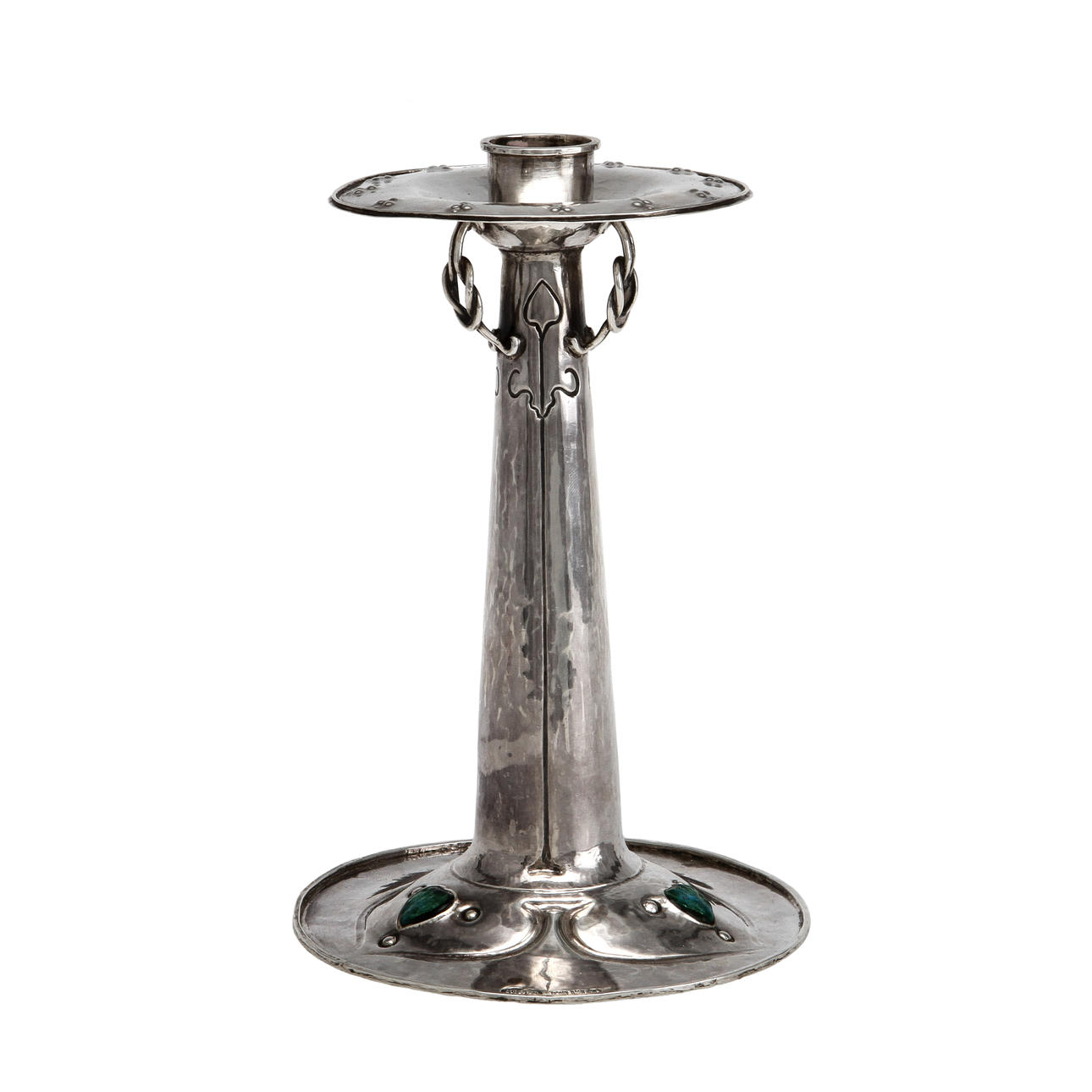 LJUSSTAKE, silver, Omar Ramsden & Alwyn C E Carr, London England 1900-1901.