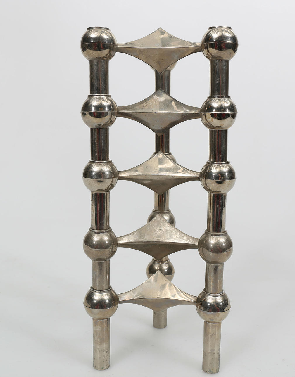 LJUSSTAKE, metall, 5 delar, Caesar Stoffi, Nagel, BMF, Tyskland.