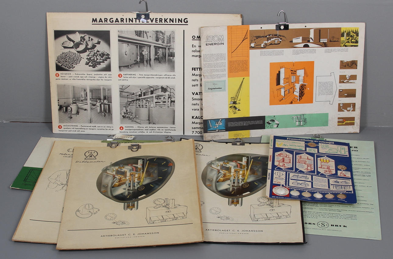 SKOLPLANSCHER, 9 st, 50/60 tal.