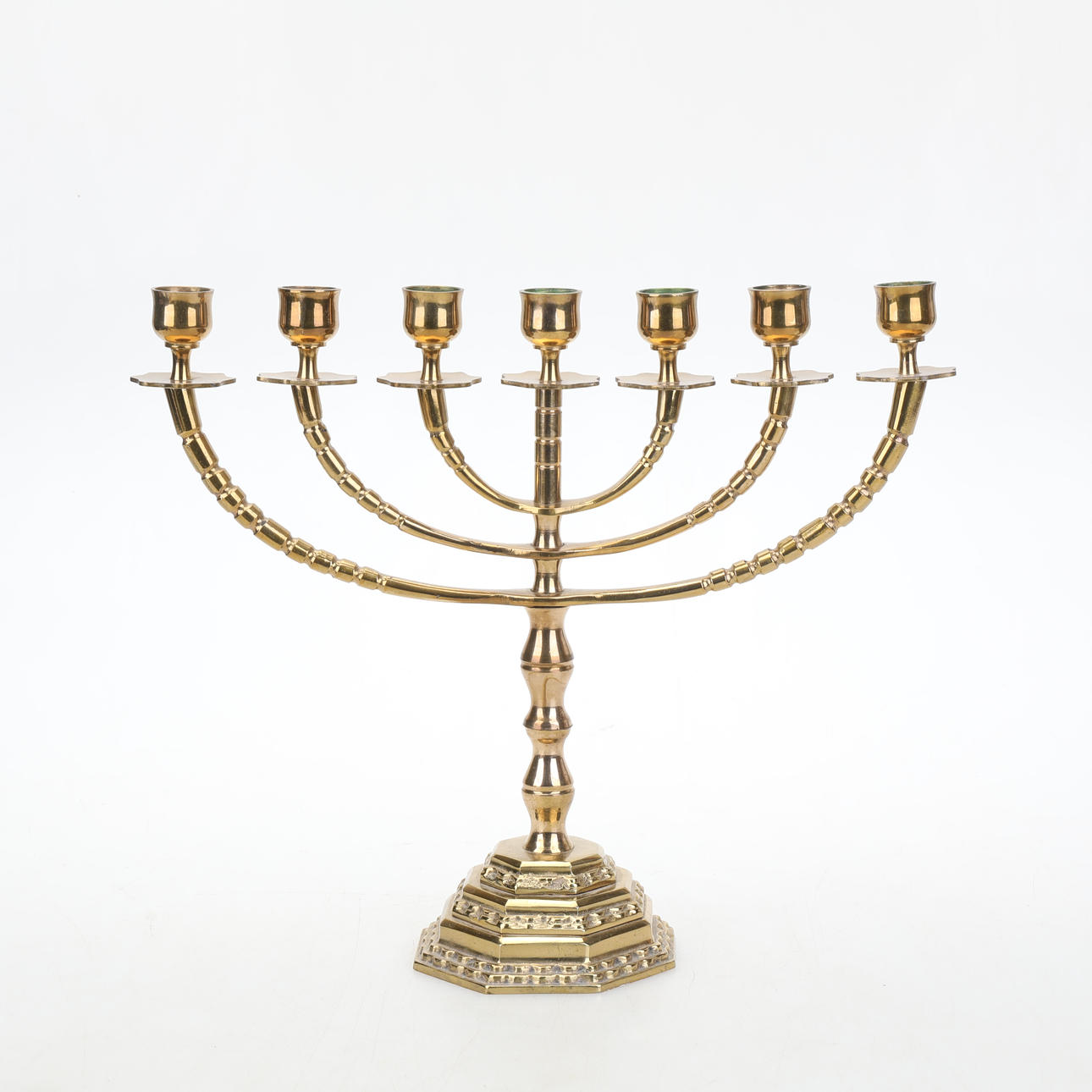 LJUSSTAKE mässing, 7armad, 1900-tal.