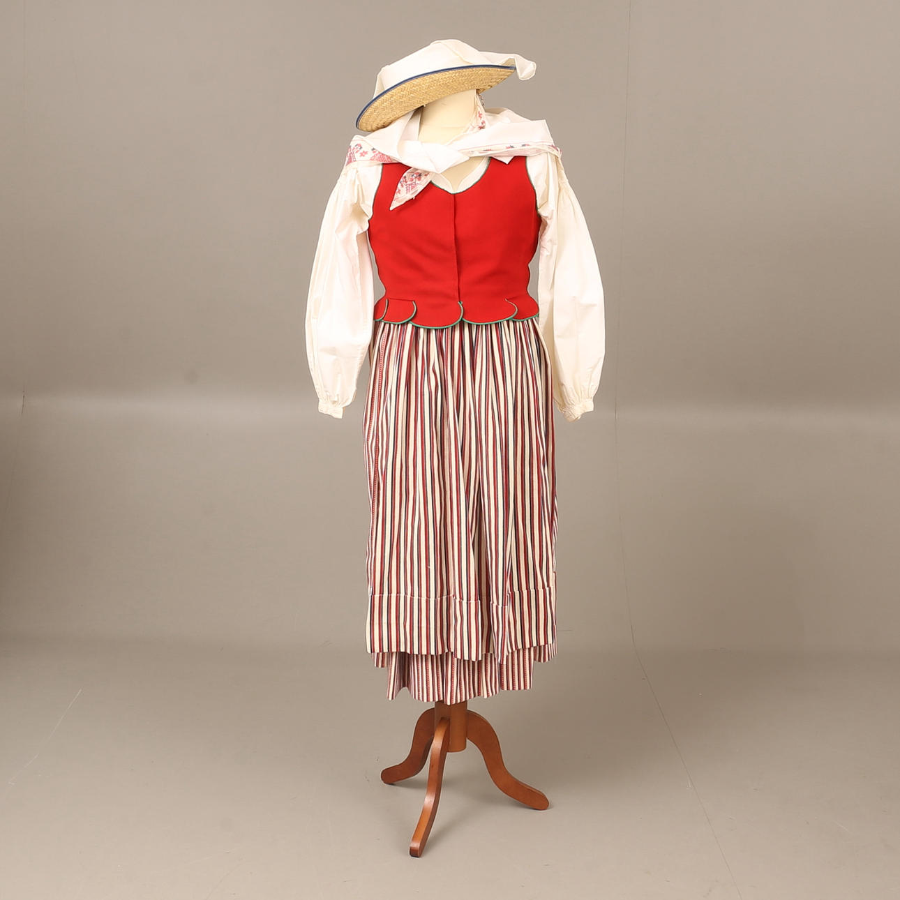 FOLKDRÄKT, Skedevidräkt, för sommar- och vinterbruk.