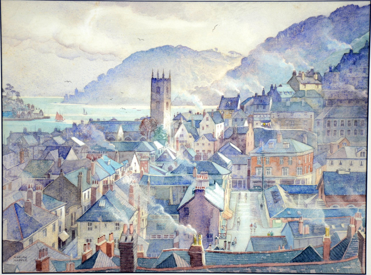 ADRIAN MAPPLE. Watercolor.