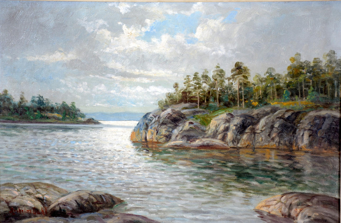 ANSHELM DAHL. Olja på duk.