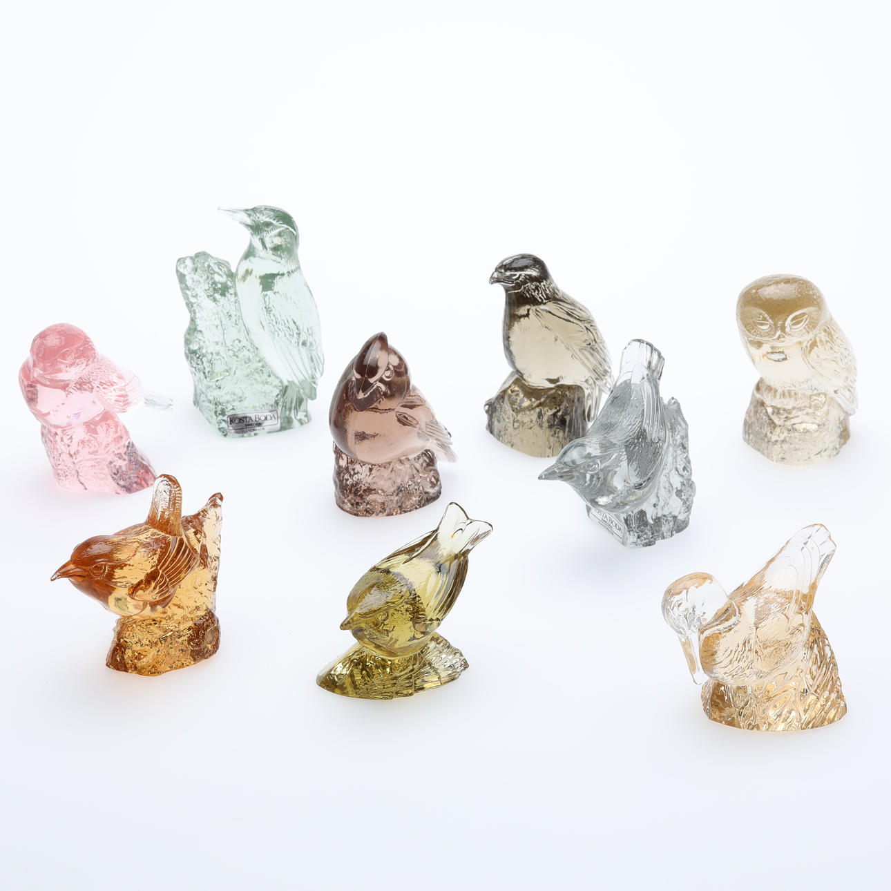 PAUL HOFF. FIGURES, glass, 